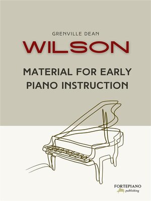 cover image of Material for Early Piano Instruction